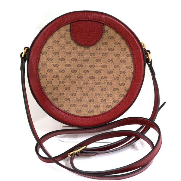 7824 2 Gucci Shoulder Bag Doraemon Collaboration Leather Beige Red