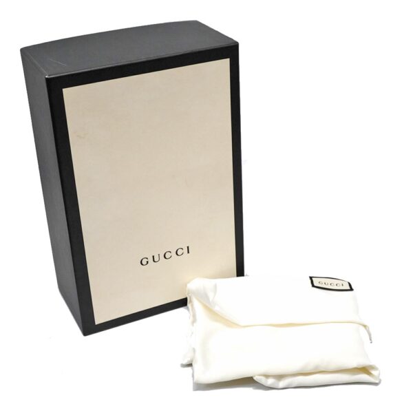 8 18 Gucci Chain Shoulder Bag Leather Black