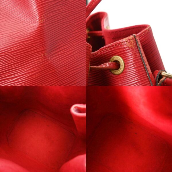 800000113324000 14 c Louis Vuitton Noe Epi Leather Shoulder Bag Red