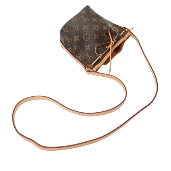 800000113862000 3 Louis Vuitton Nano Noe Monogram Shoulder Bag Brown