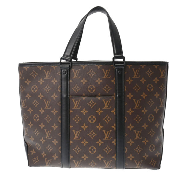 800000114799000 1 Louis Vuitton Weekend Tote GM 2WAY Macassar Tote Bag Black