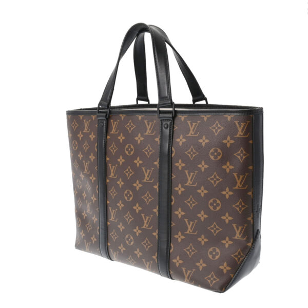 800000114799000 2 Louis Vuitton Weekend Tote GM 2WAY Macassar Tote Bag Black