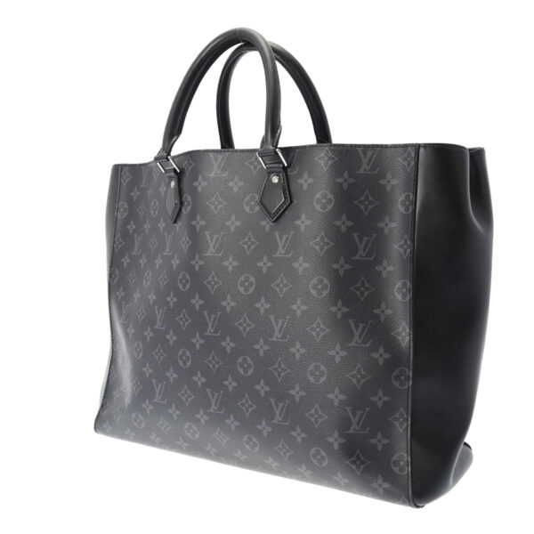 800000114900000 2 Louis Vuitton Grand Sac Monogram Eclipse Tote Bag Black