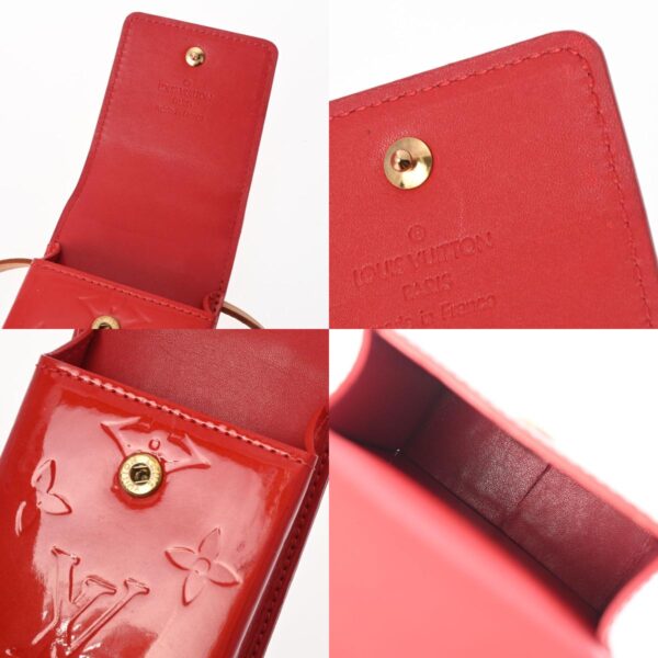 800000120364000 11 c Louis Vuitton Mini Shoulder Pouch Vernis Leather Bag Rouge