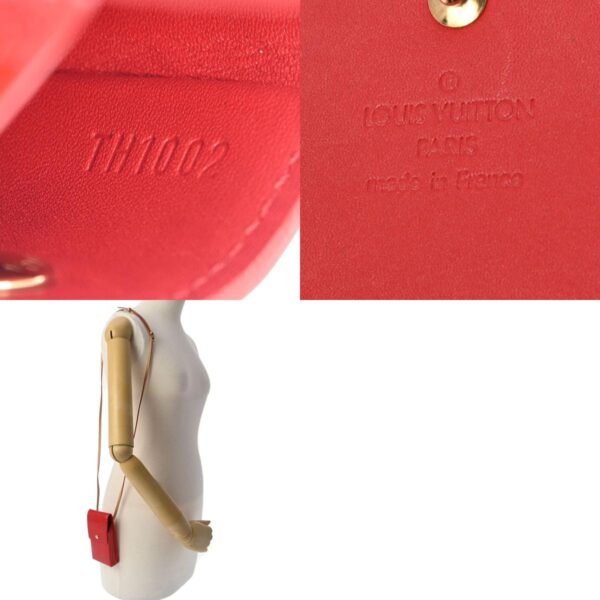 800000120364000 15 c Louis Vuitton Mini Shoulder Pouch Vernis Leather Bag Rouge