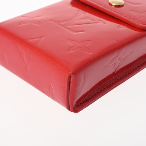 800000120364000 7 Louis Vuitton Mini Shoulder Pouch Vernis Leather Bag Rouge