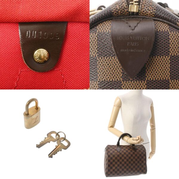 800000120717000 15 c Louis Vuitton Speedy 30 Damier Handbag Brown