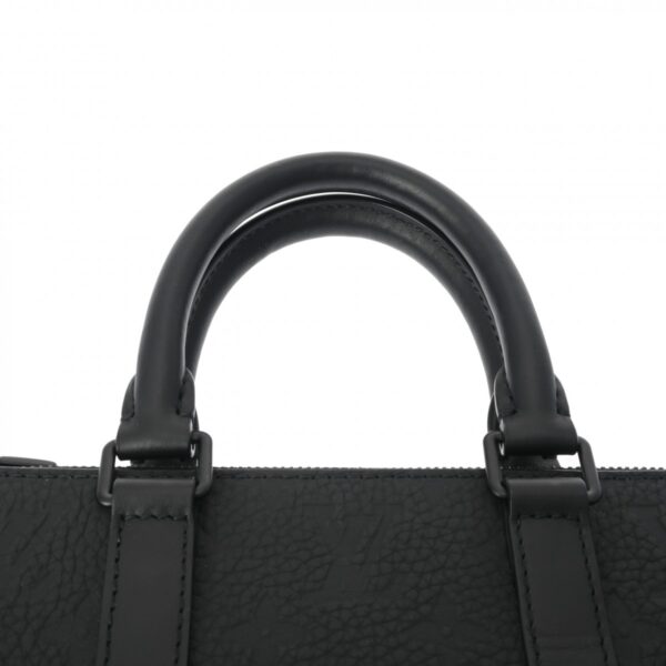 800000121931000 4 Louis Vuitton Sac Plat 2WAY Taurillon Leather Handbag Black