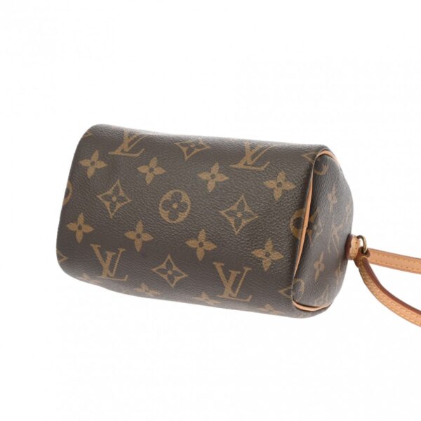 800000122029000 8 Louis Vuitton Nano Speedy Monogram Shoulder Bag Brown