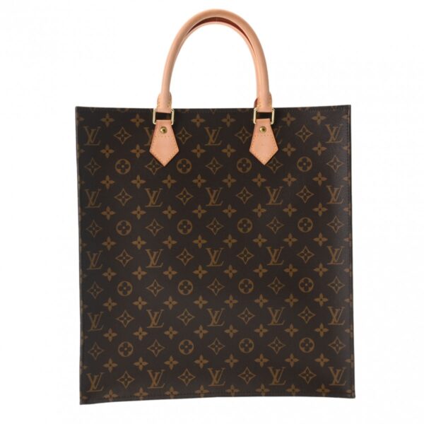 800000122064000 1 Louis Vuitton Sac Plat Monogram Tote Bag Brown