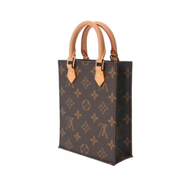 800000122069000 2 Louis Vuitton Petite Sac Plat Monogram Handbag Brown