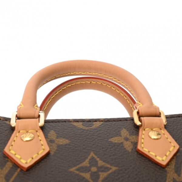 800000122069000 4 Louis Vuitton Petite Sac Plat Monogram Handbag Brown