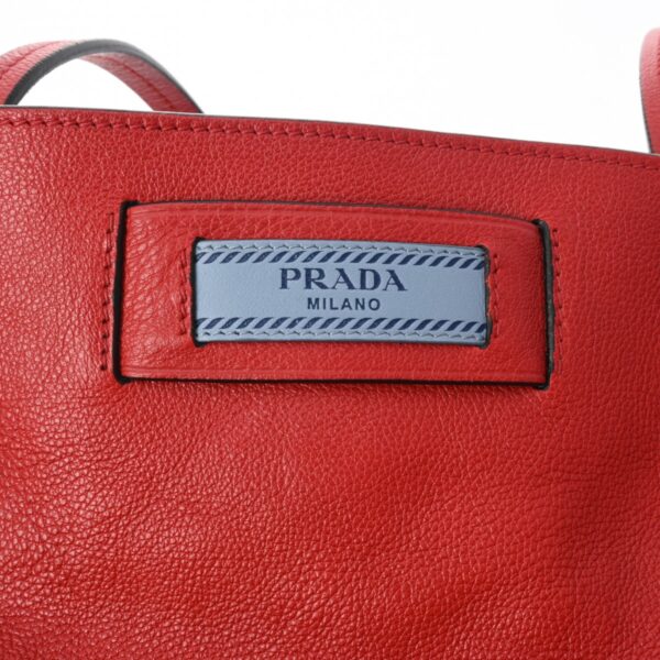 800000122583000 8 Prada Leather Tote Bag Red