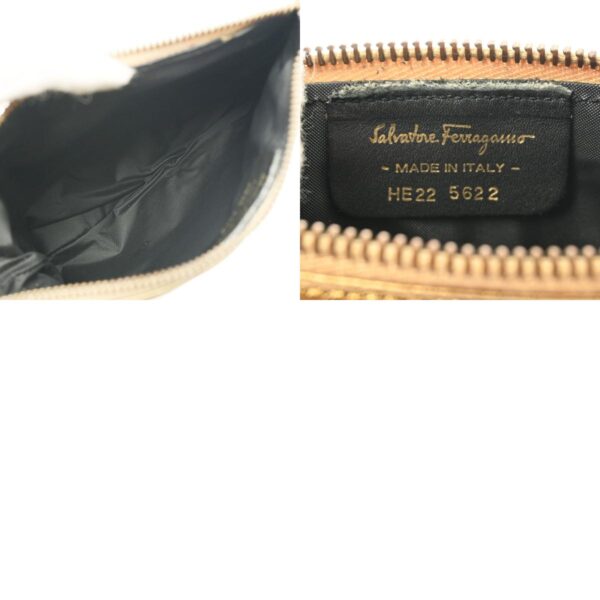 800000122592000 12 c Ferragamo Gancini Leather Pouch