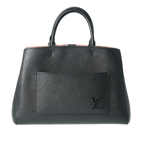 800000123831000 1 Louis Vuitton Marelle Tote MM 2WAY Epi Leather Handbag Noir