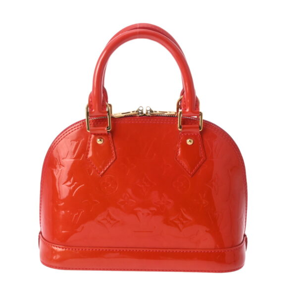 800000124233000 1 Louis Vuitton Alma BB Vernis Handbag Rouge Grenadier