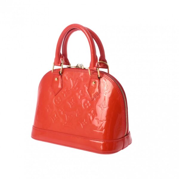 800000124233000 2 Louis Vuitton Alma BB Vernis Handbag Rouge Grenadier