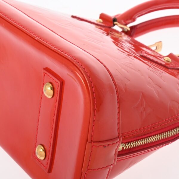 800000124233000 9 Louis Vuitton Alma BB Vernis Handbag Rouge Grenadier