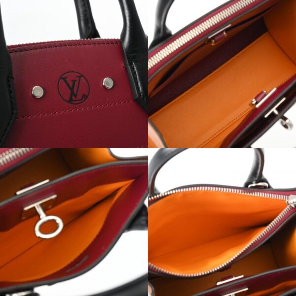 800000124287000 13 c Louis Vuitton City Steamer MINI 2WAY Calf Bordeaux Yellow Black