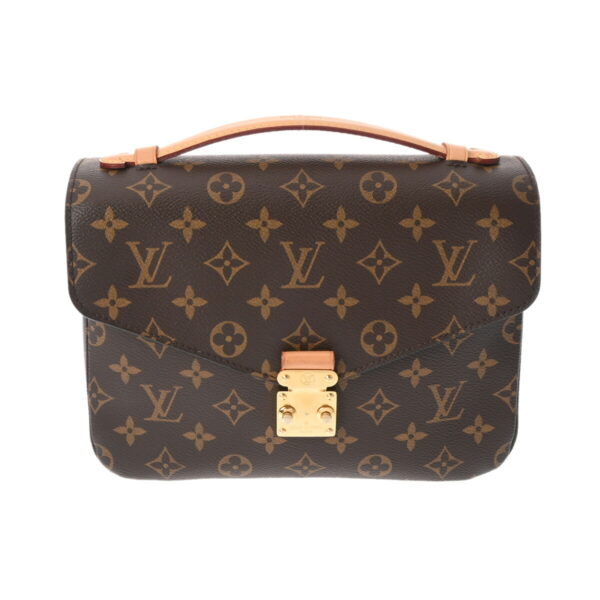 800000124319000 1 Louis Vuitton Pochette Metis MM 2WAY Monogram Handbag Brown