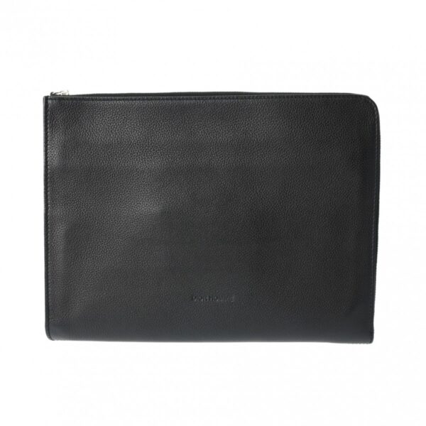 800000124382000 1 Dior Homme Leather Clutch Bag Black