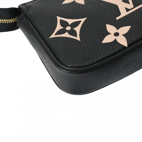 800000124500000 7 Louis Vuitton Mini Pochette Accessoire Empreinte Coin Case Noir Black