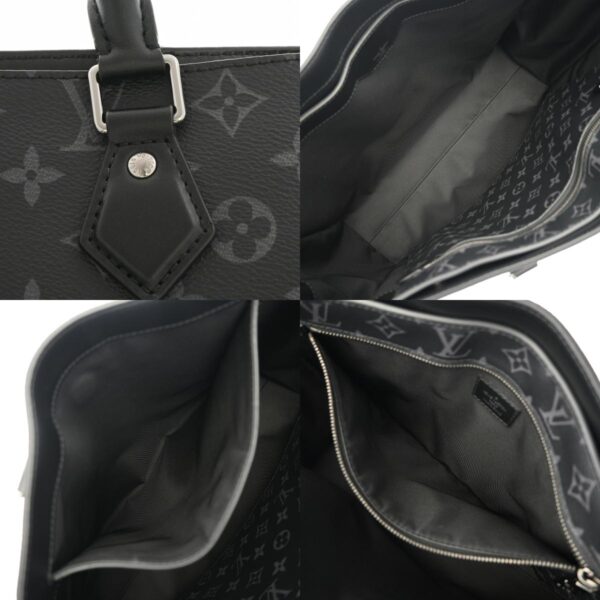 800000124570000 11 c Louis Vuitton Grand Sac Monogram Eclipse Tote Bag Black Gray