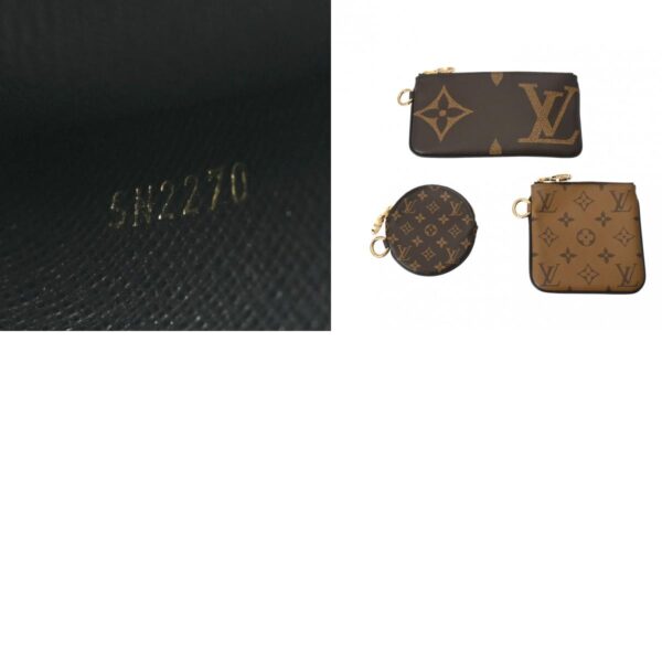 800000124641000 15 c Louis Vuitton Pochette Trio Reverse Giant Pouch Brown Beige