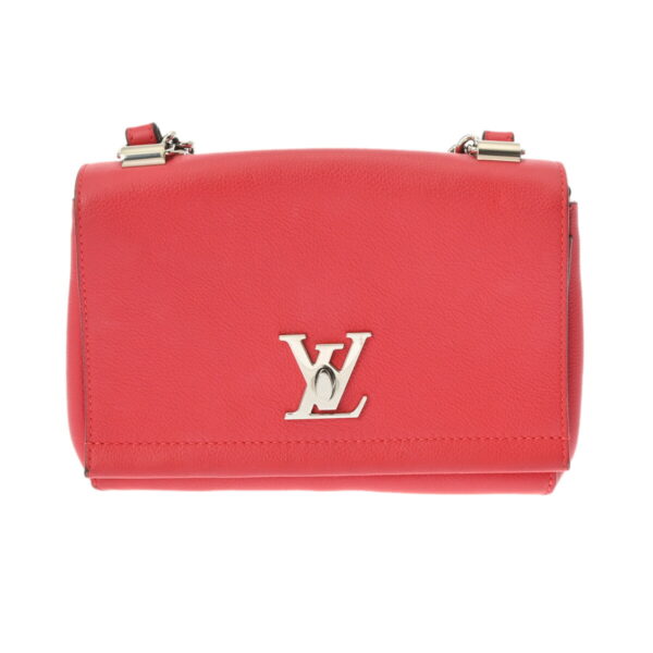 800000124700000 1 Louis Vuitton Lock Me 2 BB Calf Shoulder Bag Poppy