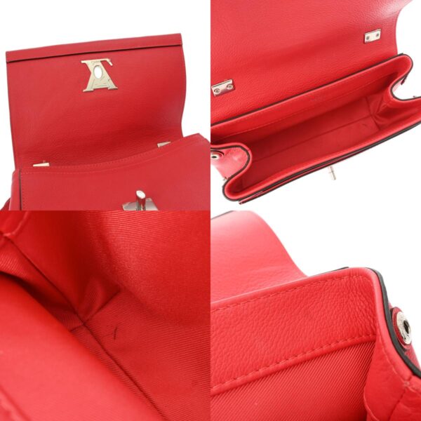 800000124700000 11 c Louis Vuitton Lock Me 2 BB Calf Shoulder Bag Poppy