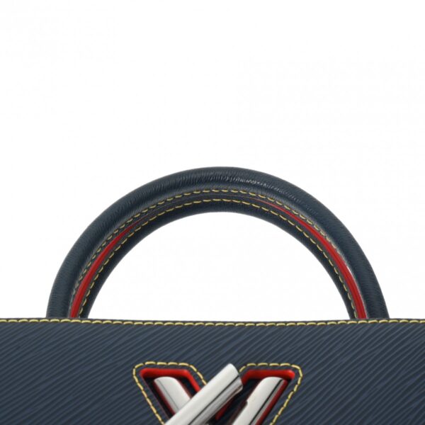 800000124705000 4 Louis Vuitton Twist Tote Epi Leather Handbag Andigo Blue