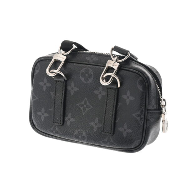 800000125077000 2 Louis Vuitton Taigarama Outdoor Pochette Eclipse Leather Shoulder Bag Noir