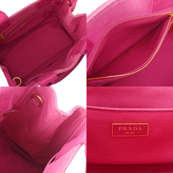 800000125095000 17 c Prada Canapa Mini 2WAY Tote Bag Pink