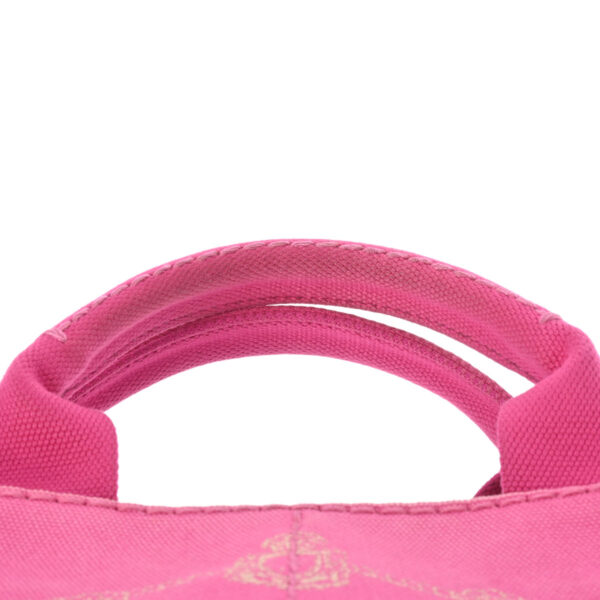 800000125095000 4 Prada Canapa Mini 2WAY Tote Bag Pink