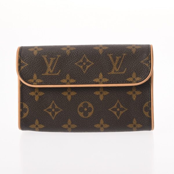 800000125270000 1 Louis Vuitton Pochette Florentine Monogram Waist Bag Brown