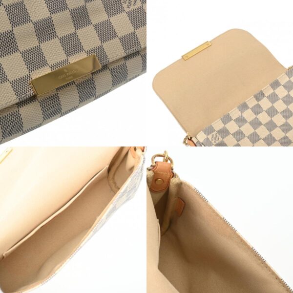 800000125338000 11 c Louis Vuitton Favorite PM 2WAY Damier Azur Shoulder Bag White