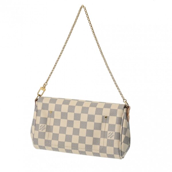 800000125338000 2 Louis Vuitton Favorite PM 2WAY Damier Azur Shoulder Bag White