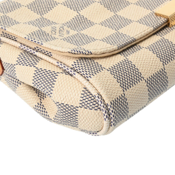 800000125338000 5 Louis Vuitton Favorite PM 2WAY Damier Azur Shoulder Bag White