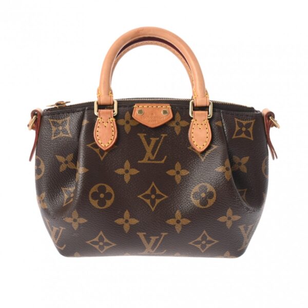 800000125366000 1 Louis Vuitton Nano Turenne Monogram Shoulder Bag Brown