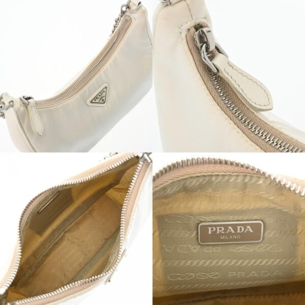 800000125397000 10 c Prada Re Edition 2005 Re Nylon 2WAY Bag White