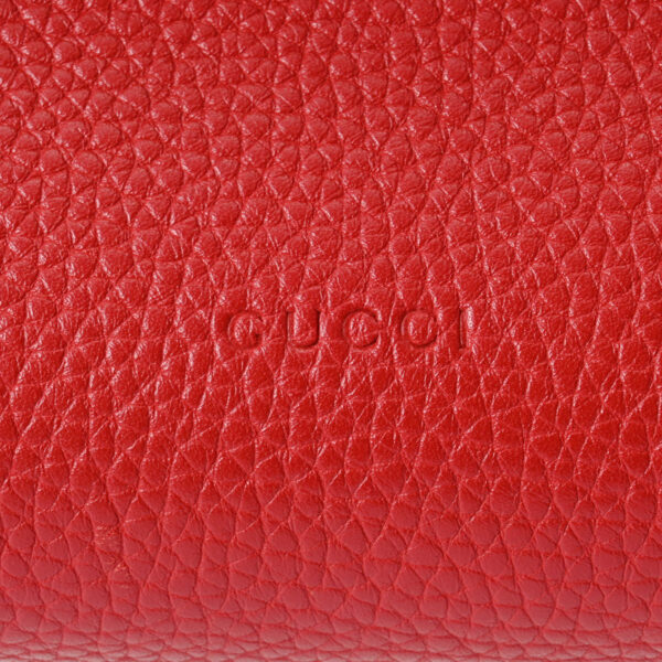 800000125398000 10 Gucci Bamboo Daily 2WAY Leather Handbag Red