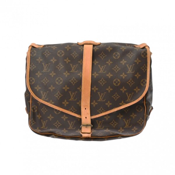 800000125424000 1 Louis Vuitton Saumur 35 Monogram Shoulder Bag Brown