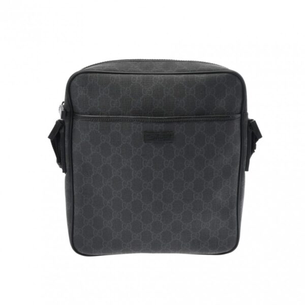 800000125453000 1 Gucci GG Supreme Shoulder Bag Black