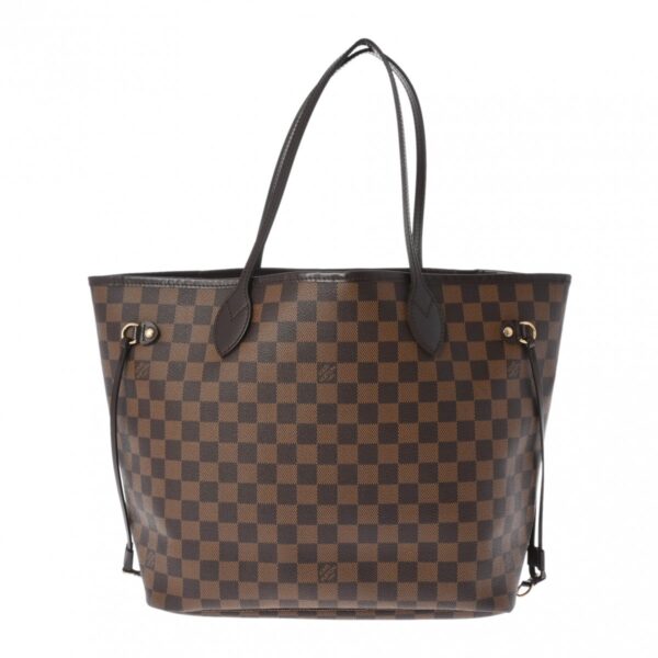 800000125467000 1 Louis Vuitton Neverfull MM Damier Tote Bag Brown