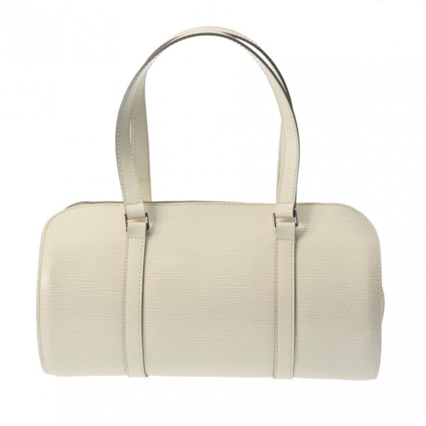 800000125569000 1 Louis Vuitton Soufflot Epi Leather Handbag White