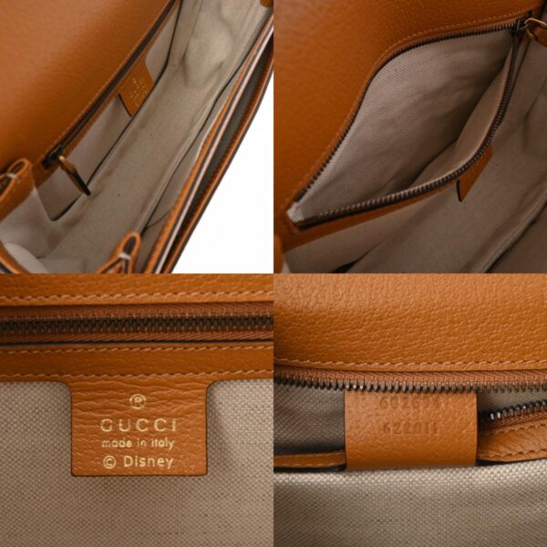 800000125876000 12 c Gucci Disney Collaboration GG Supreme Shoulder Bag Brown