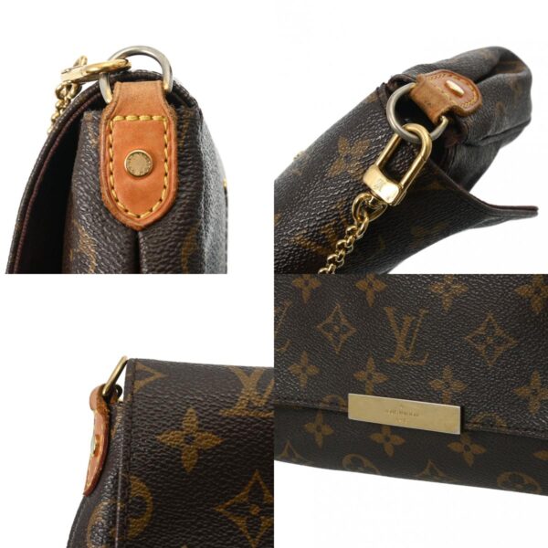 800000126123000 11 c Louis Vuitton Favorite MM 2WAY Monogram Shoulder Bag Brown