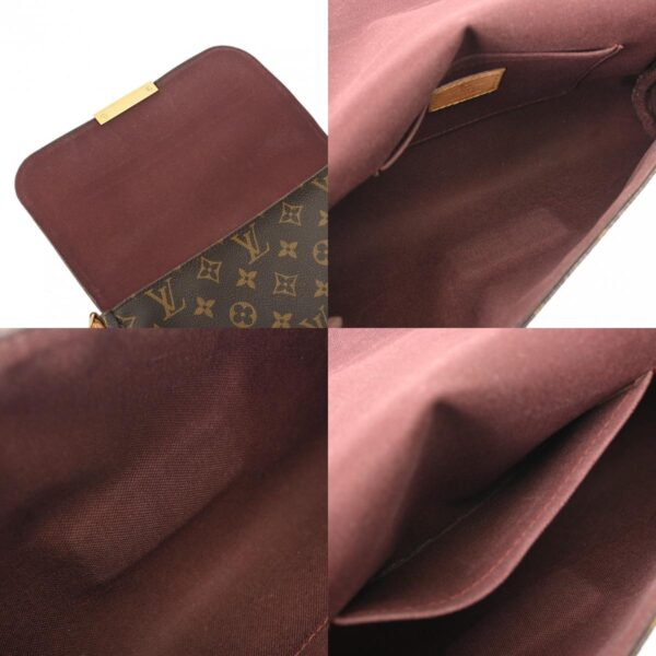 800000126123000 15 c Louis Vuitton Favorite MM 2WAY Monogram Shoulder Bag Brown