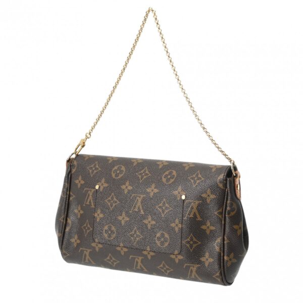 800000126123000 2 Louis Vuitton Favorite MM 2WAY Monogram Shoulder Bag Brown