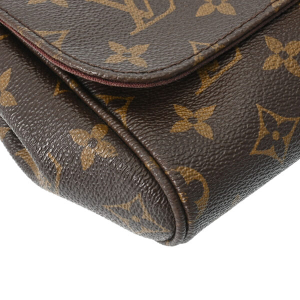 800000126123000 6 Louis Vuitton Favorite MM 2WAY Monogram Shoulder Bag Brown